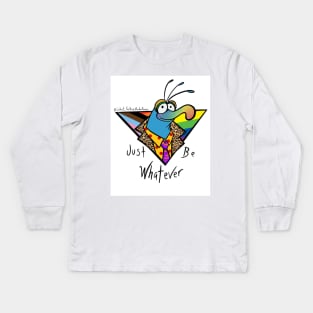 Progress pride flag whatever puppet weirdo Kids Long Sleeve T-Shirt